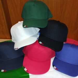 Cappello ricamo tricolore