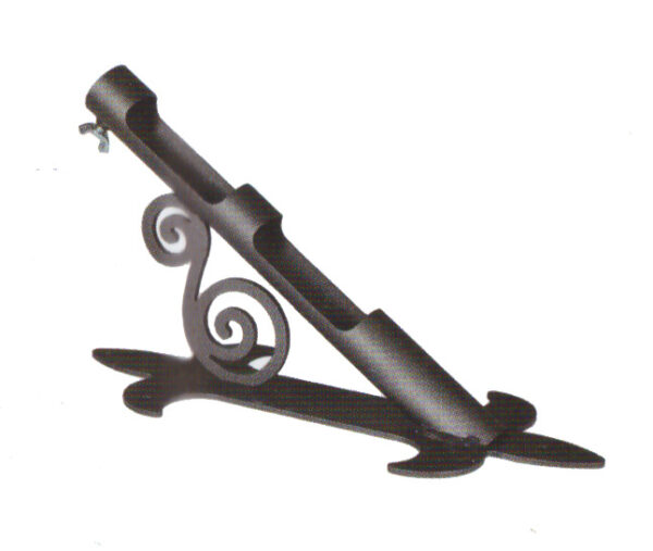Supporto ferro battuto a una sede diam.32mm.