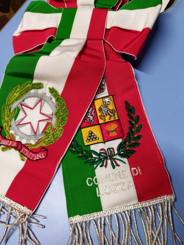 Fascia Sindaco con stemmi dettagliati